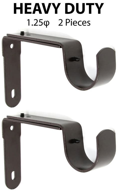 extra long curtain rod brackets